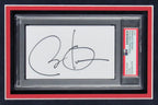 Barack Obama Signed 3x5 Index Card/Cut with 8x10 Photo Framed PSA/DNA 166042