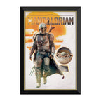 The Mandalorian // Mando & Baby Yoda // Framed Canvas