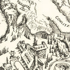 Vintage Map of Mt. Rainier National Park 1946