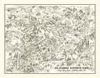 Vintage Map of Mt. Rainier National Park 1946