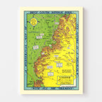 Vintage Map of Bryce Canyon National Park 1940