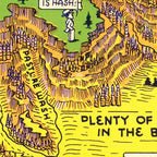 Vintage Map of Bryce Canyon National Park 1940