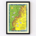Vintage Map of Bryce Canyon National Park 1940