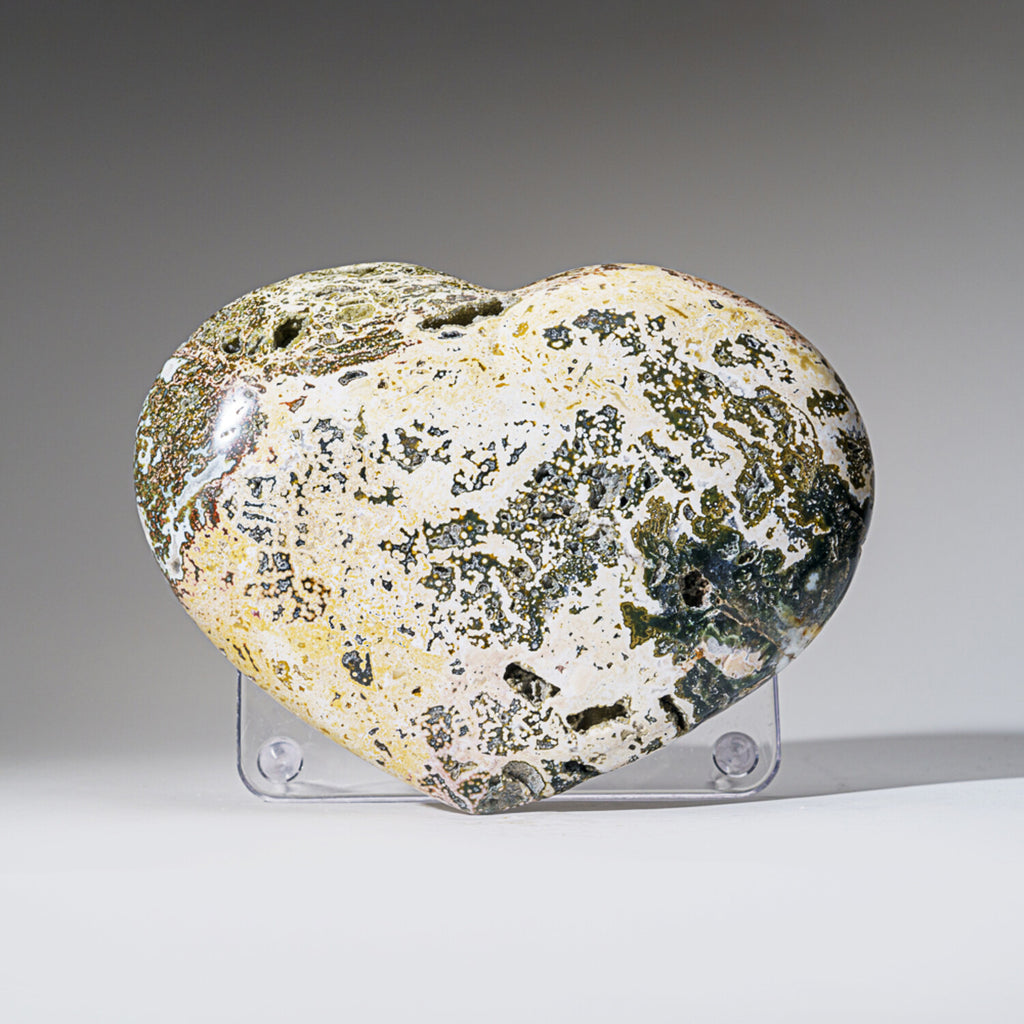 Polished Ocean Jasper Heart From Madagascar // V3