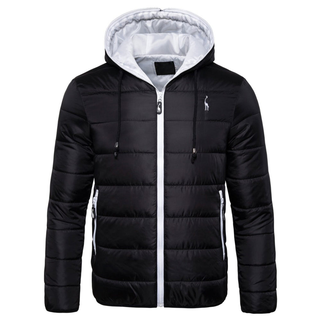 Matt Puffer Jacket // Black + White
