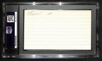 Jerry Sloan HOF Signed/Auto 3x5 Index Card Utah Jazz PSA/DNA 188560