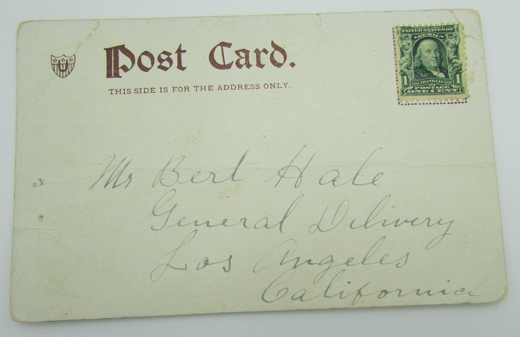Vintage Postcard with a Columbia female student 140048