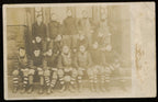 Vintage 1909 Football Team Black and White  Photo Post Card