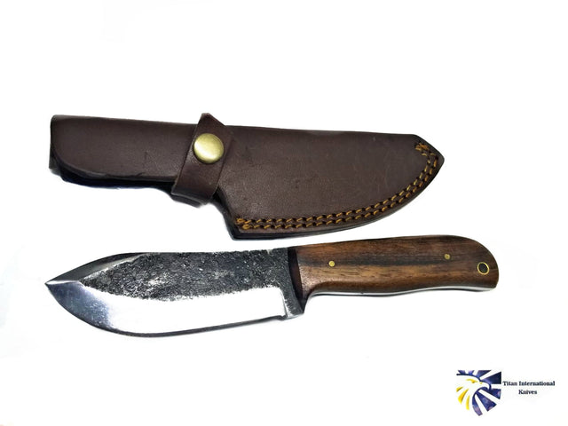 Hand Forged  CUSTOM CARBON FORGED BLADE " Puma Skinner" BY TITAN TC-016