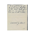 Edward Bock Iowa State Signed Vintage 1938 Note Card 142547
