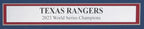 The Dallas Morning News Newspaper 2023 Texas Rangers World Series Champs Framed