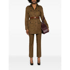 Saint Laurent Brown Trousers - Straight Trousers Women