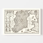Vintage Map of Ireland 1676