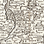 Vintage Map of Ireland 1676
