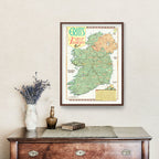 Erin's First Families Map of Ireland 1946