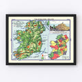 Our Homelands: Ireland Vintage Map 1935