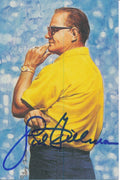 Sid Gillman HOF Goal Line Art GLAC Postcard San Diego Chargers JSA