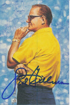 Sid Gillman HOF Goal Line Art GLAC Postcard San Diego Chargers JSA