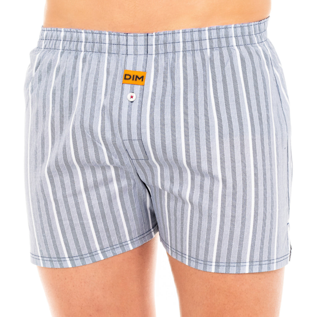 100% Cotton Boxers // Garnet + Gray Stripes // Pack of 2