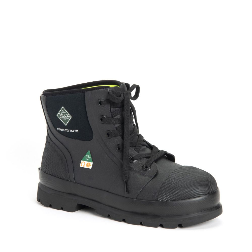 Muck Men's Chore Classic Steel Toe Boots Black