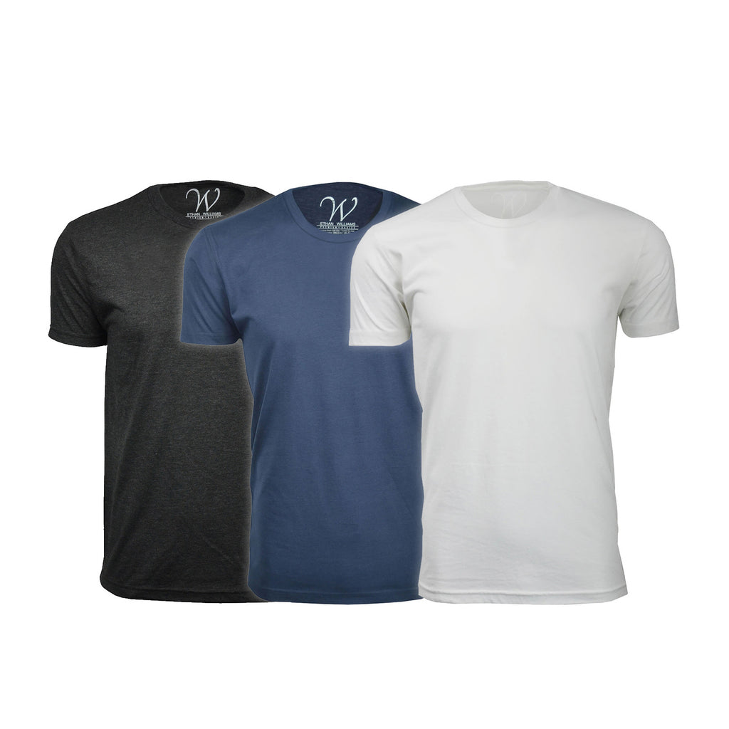 Ultra Soft Hand Dyed Crewneck // Black + Navy + White // Pack of 3