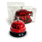 RING FOR SEX BELL - Red Hot Bedroom Office Desk Gag Joke Bar Man Cave Kitchen