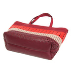 Ferragamo // Leather Gancini Tote // Red // Pre-Owned