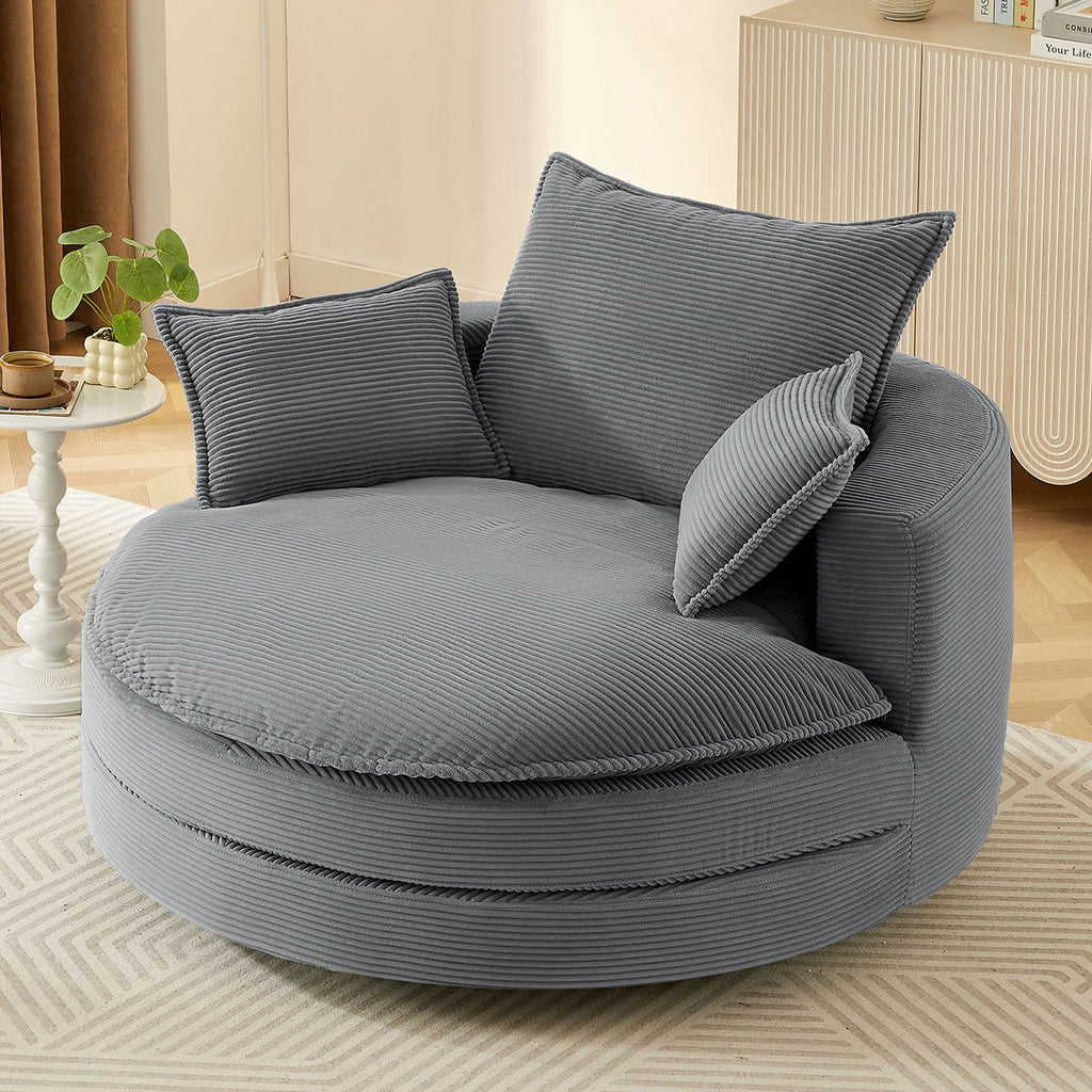 360° Swivel Accent Barrel Chair