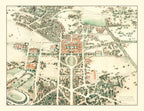 Vintage Map of Stanford University 1934