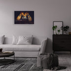 Owl On Fire Print On Acrylic Glass by Paul Haag