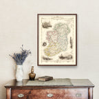 Vintage Map of Ireland 1851