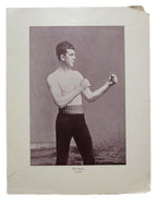 Jim Hall Boxer 1895 Boxing Gladiators 11x15 Supplement Poster.