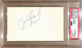 John David Crow Autographed 3x5 Index Card Texs A&M Heisman PSA/DNA 179062