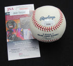 Javier Vasquez Signed/Auto Yankees 100th OML Baseball JSA  186974