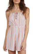 Roxy Endless Love Stripe Cotton Seersucker Romper