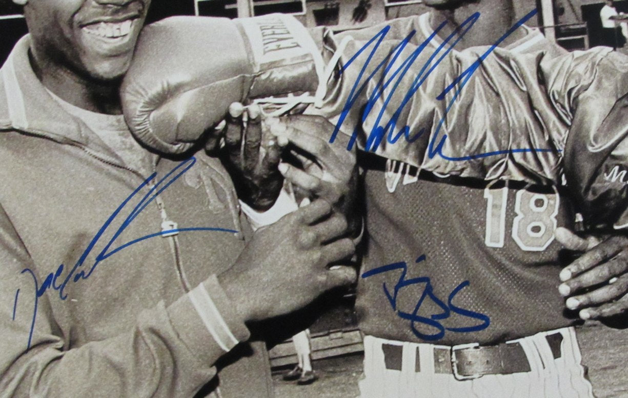 Mike Tyson/Darryl Strawberry/Dwight Gooden Mets Signed 16x20 Photo JSA 190800