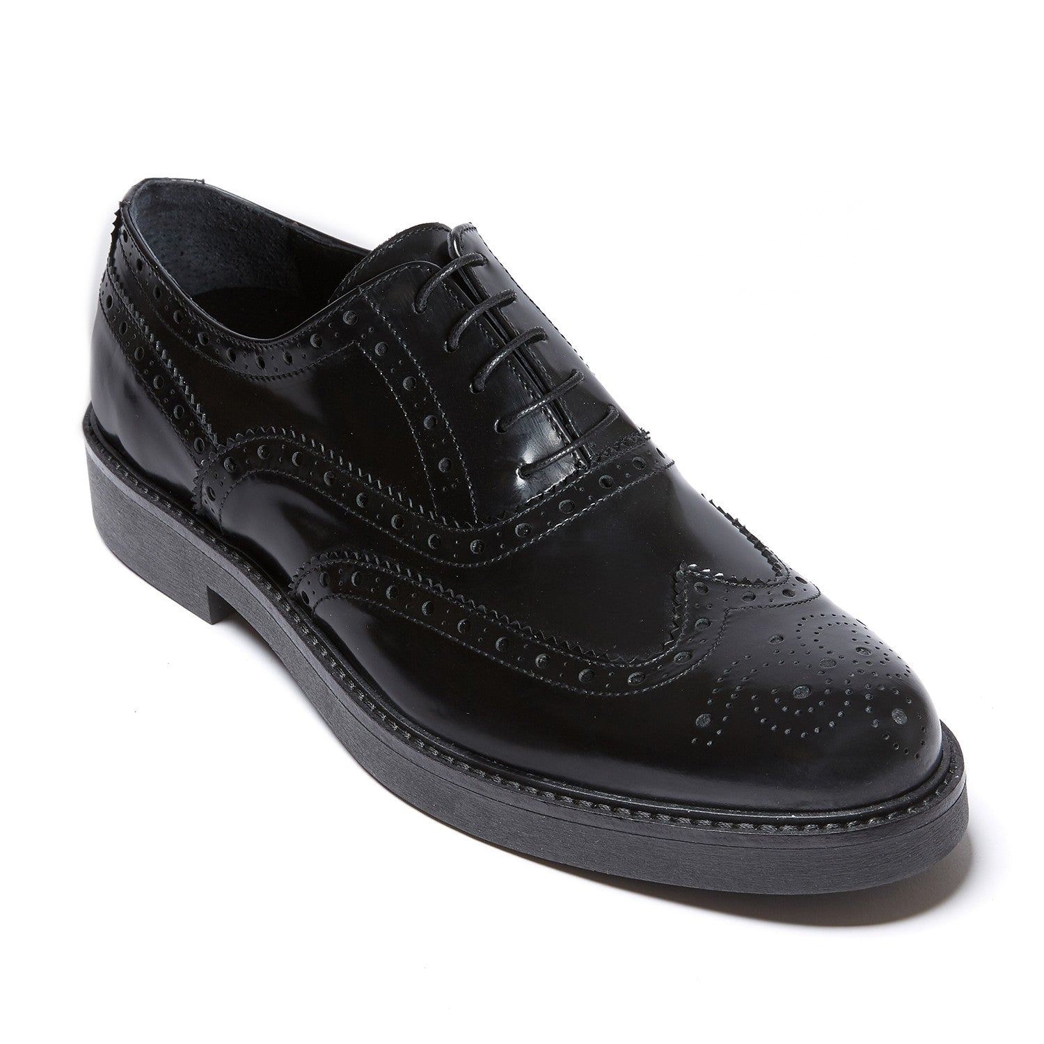 Wesley Wing Cap Oxford // Black