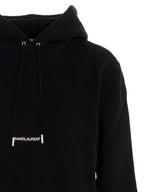 Saint Laurent Women Logo Print Hoodie