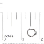 10K White Gold Pear Shaped Blue Sapphire and 1/10 Cttw Diamond Huggy Hoop Earrings (H-I Color, I1-I2 Clarity)