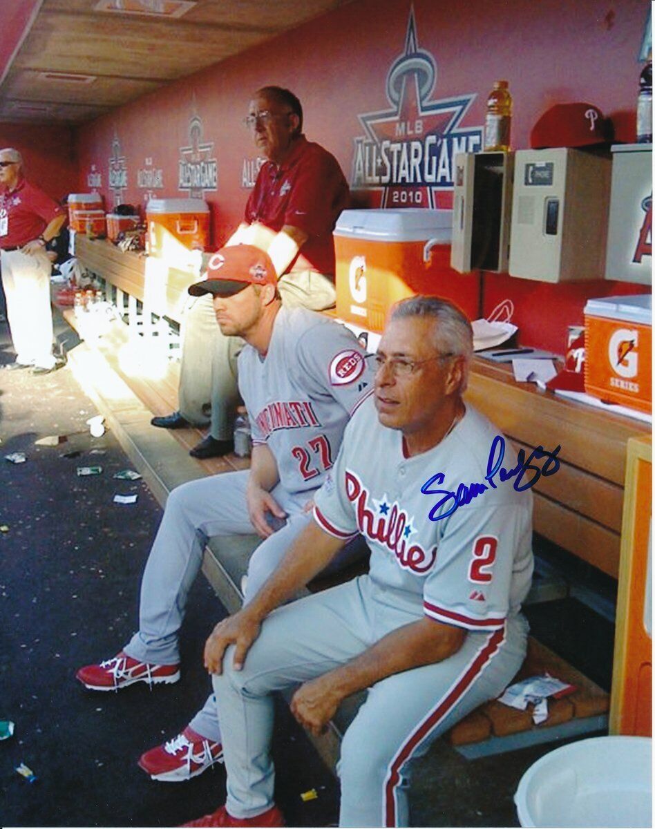 Sam Perlozzo Phillies Signed/Autographed 8x10 Photo 126068