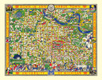 Vintage Map of University of Michigan 1926