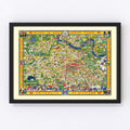 Vintage Map of University of Michigan 1926