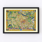 Vintage Map of University of Michigan 1926