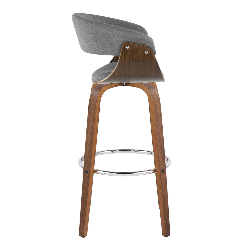 Vintage Mod - Mid Century Modern Fixed Height Barstool