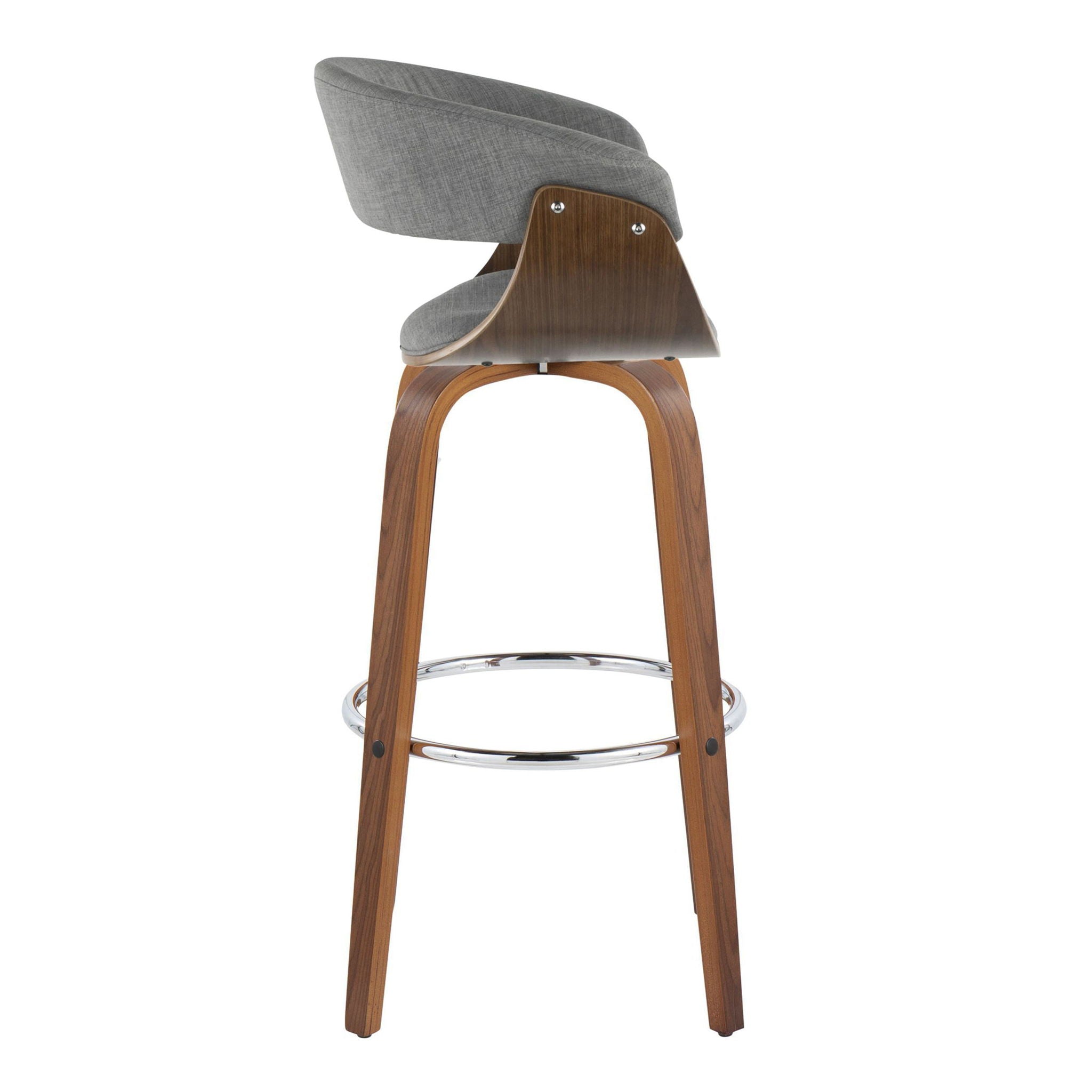 Vintage Mod - Mid Century Modern Fixed Height Barstool