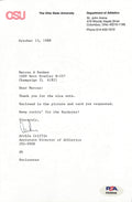 Archie Griffin Signed TLS Letter Ohio State 1973 1975 Heisman 185246
