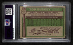 Tom Buskey Signed 1976 Topps Card #178 Cleveland Indians PSA/DNA 184393