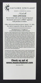 2002 Music City Bowl Full Ticket Arkansas Razorbacks vs. Minnesota Gophers