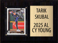Tarik Skubal Detroit Tigers 2025 AL Cy Young Topps Bowman Card Plaque 6x8