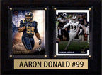 Aaron Donald Score Donruss 2025 2024  2 Card 6" x 8" Plaque LA Rams